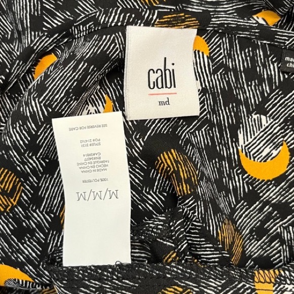 CAbi Limited Edition Eclipse Long Sleeve Blouse Size: Medium - Picture 5 of 5